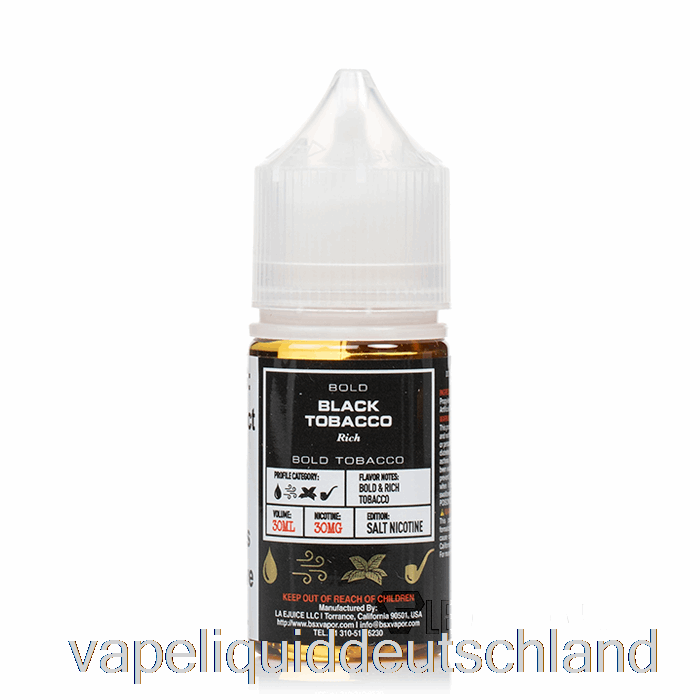 Schwarzer Tabak – BSX-Salzserie – 30 Ml 50 Mg Vape Deutschland
